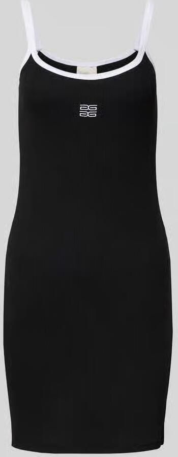 Gestuz Mini-jurk in riblook met labelstitching