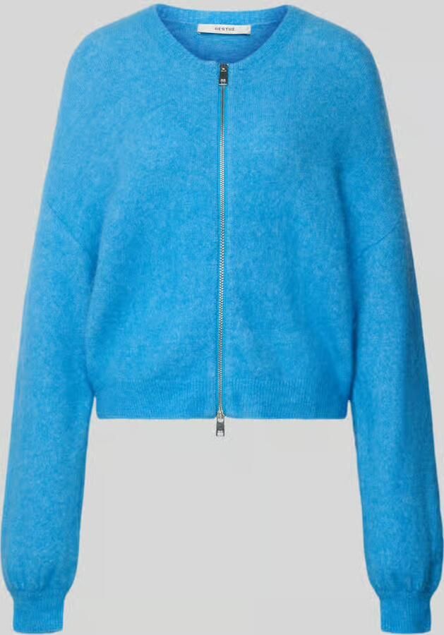 Gestuz Oversized gebreid jack met ritssluiting model 'sasi'