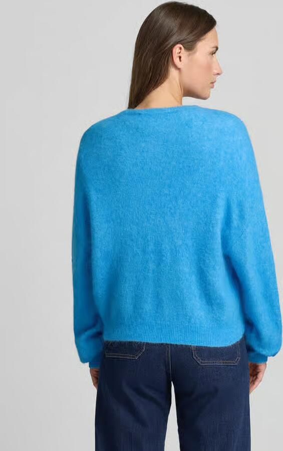 Gestuz Oversized gebreid jack met ritssluiting model 'sasi'