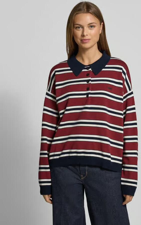 Gestuz Oversized shirt met lange mouwen met polokraag model 'paige' - Foto 2
