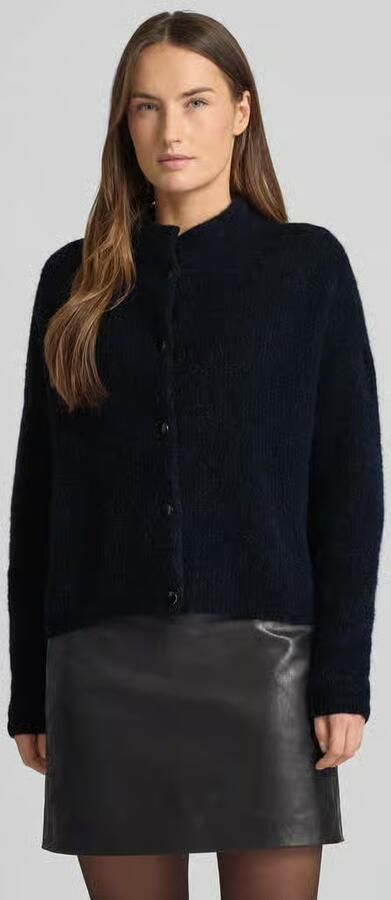 Gestuz Regular fit gebreid jack met alpaca-aandeel Model 'Alpha' - Foto 3