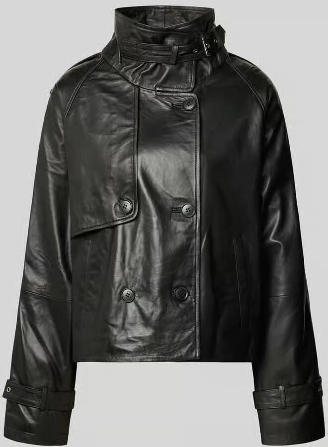 Gestuz Regular fit jack in leerlook model 'Zavic'
