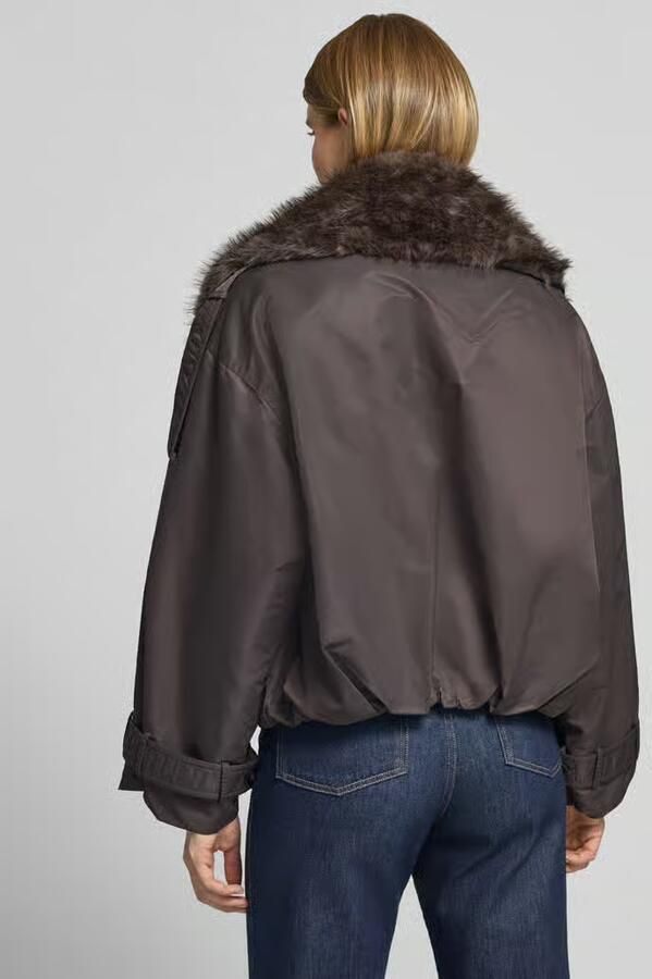 Gestuz Regular fit jack met imitatiebont model 'Olina' - Foto 3