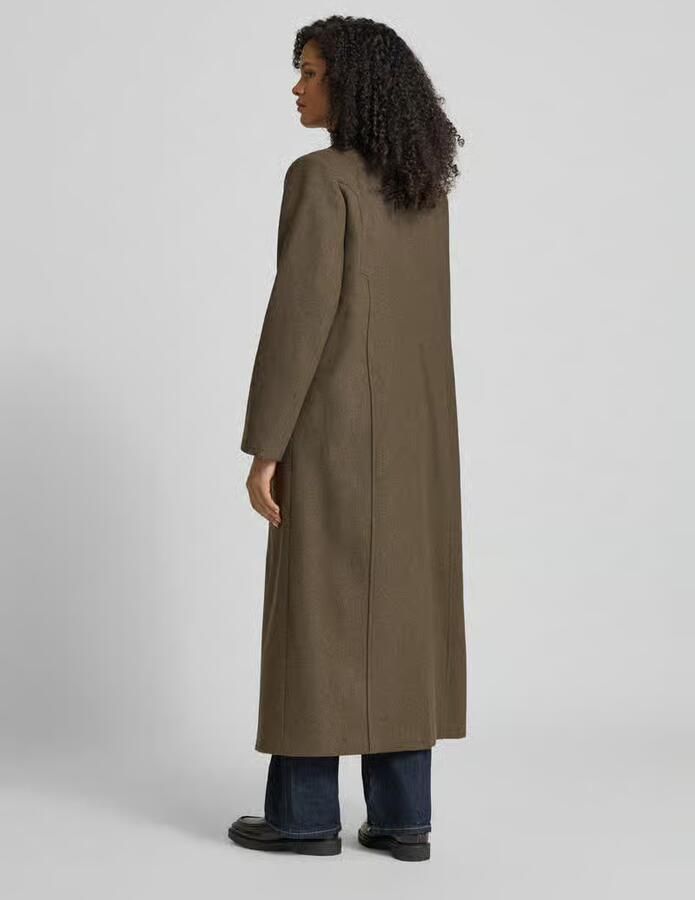 Gestuz Regular fit lange jas met wol model 'Zinka'