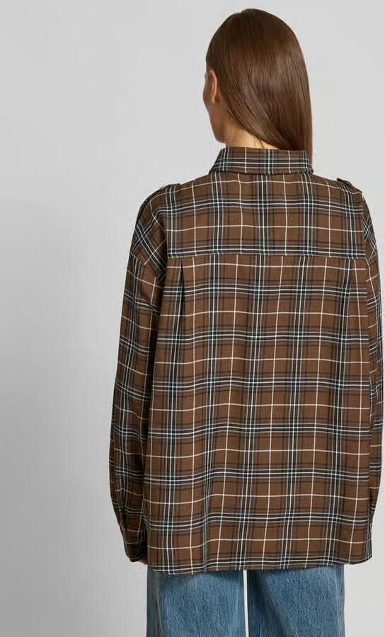 Gestuz Regular Fit overhemdblouse met borstzakken model 'Zaleya' - Foto 7