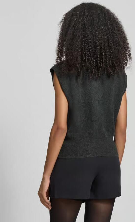 GESTUZ Dames Truien & Vesten Gzmanzi Deco Waistcoat Donkergrijs - Foto 5