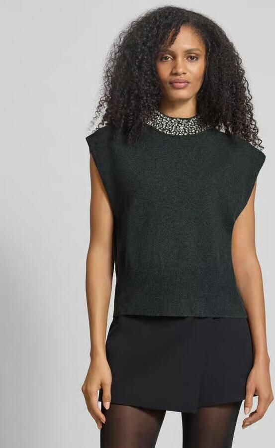 GESTUZ Dames Truien & Vesten Gzmanzi Deco Waistcoat Donkergrijs - Foto 8