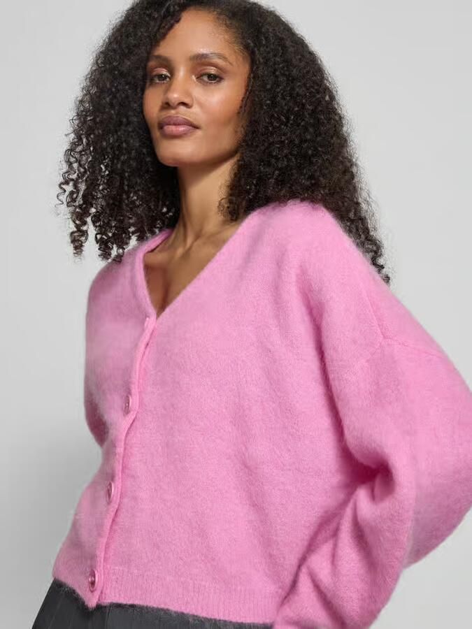 Gestuz Relaxed fit gebreid jack met wol model 'debbie' - Foto 6