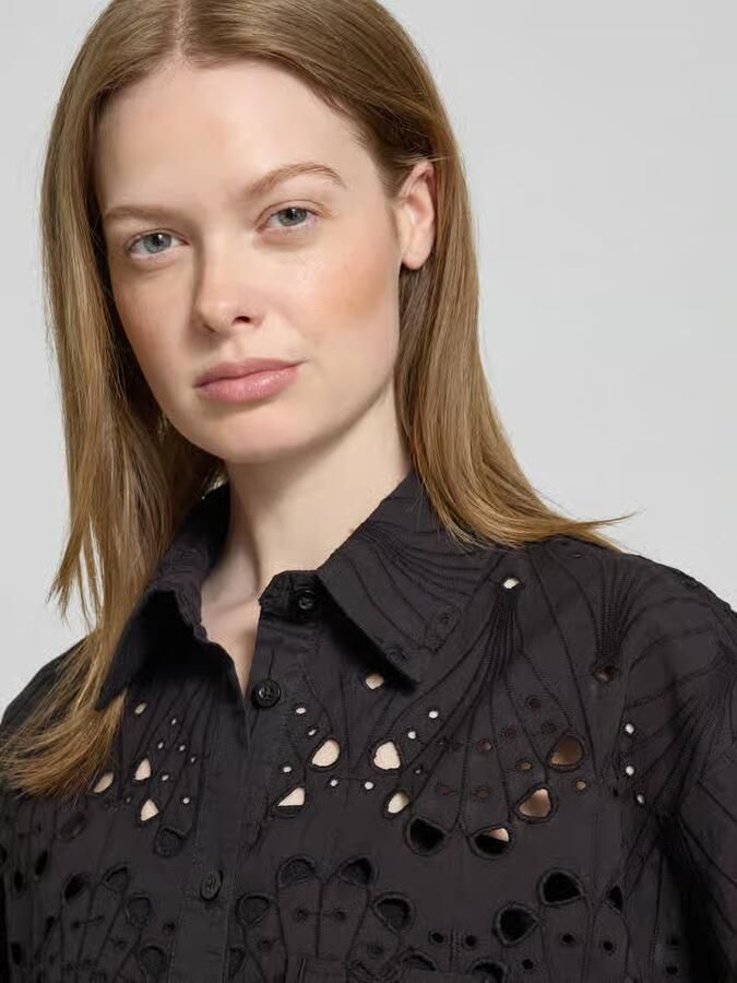 Gestuz Relaxed fit overhemdblouse van puur katoen model 'baylor' - Foto 2