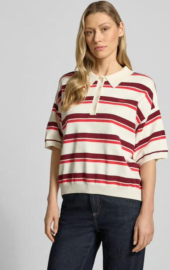Gestuz Relaxed fit poloshirt van viscosemix model 'Taia' - Foto 3