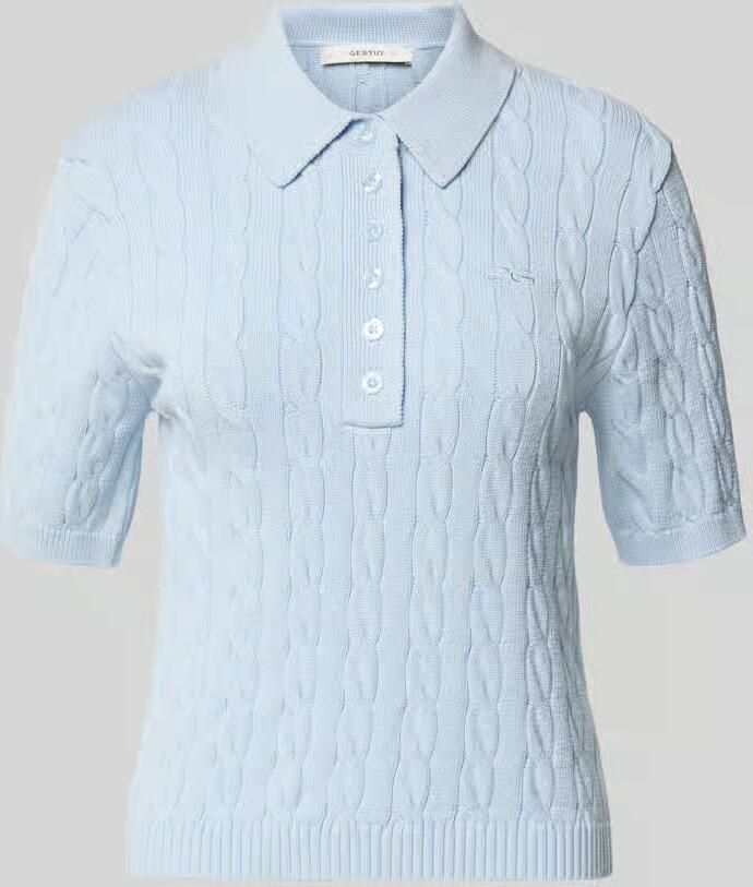 Gestuz slim fit poloshirt van viscosemix model 'Thilla' - Foto 2