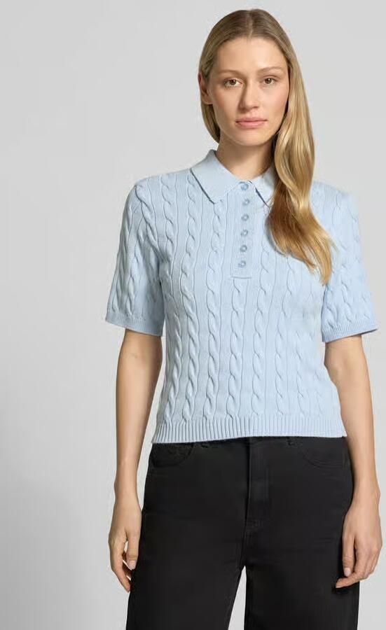Gestuz slim fit poloshirt van viscosemix model 'Thilla' - Foto 4