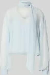 Gestuz Strikblouse van vloeiende stof model 'urina'