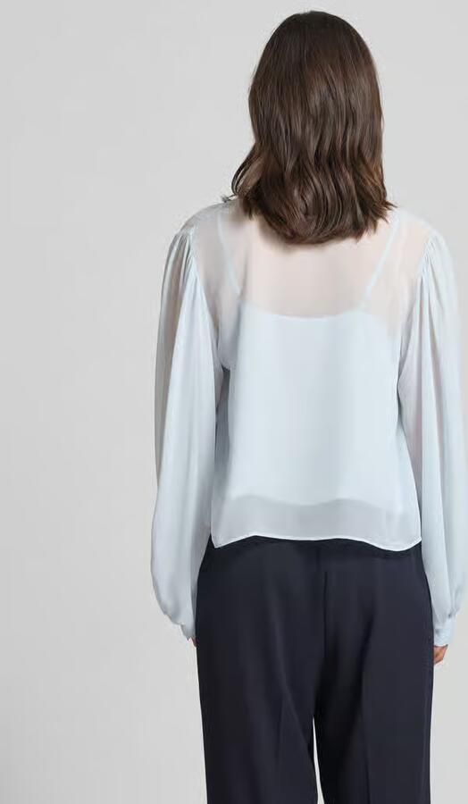 Gestuz Strikblouse van vloeiende stof model 'urina' - Foto 3