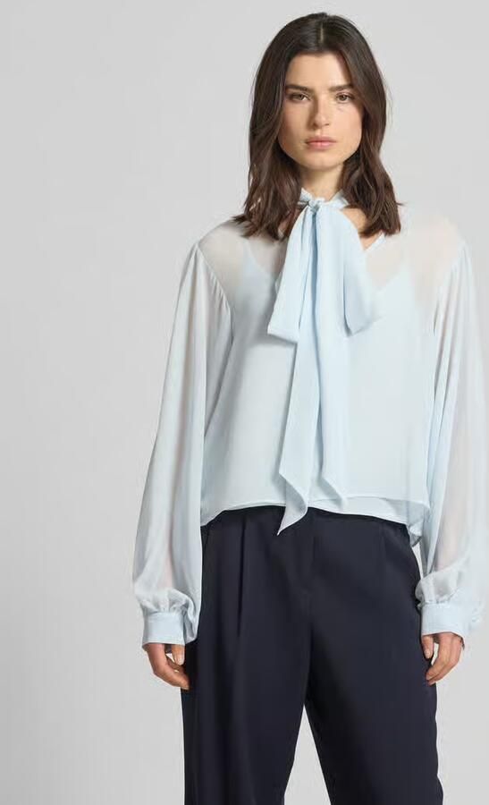 Gestuz Strikblouse van vloeiende stof model 'urina' - Foto 2