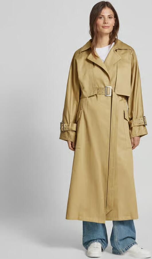 Gestuz 3-in-1 Trenchcoat Donker Geel Beige Dames - Foto 2