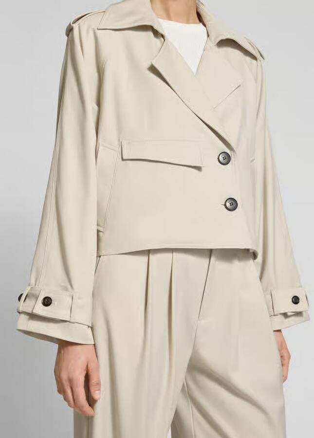 Gestuz Korte Beige Jas voor Vrouwen Beige Dames - Foto 6