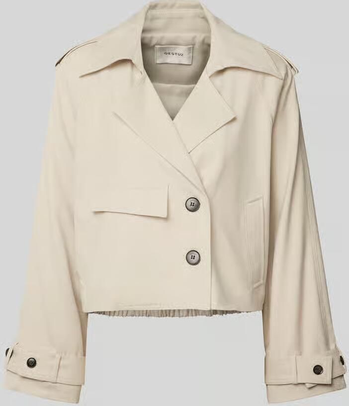 Gestuz Korte Beige Jas voor Vrouwen Beige Dames - Foto 7