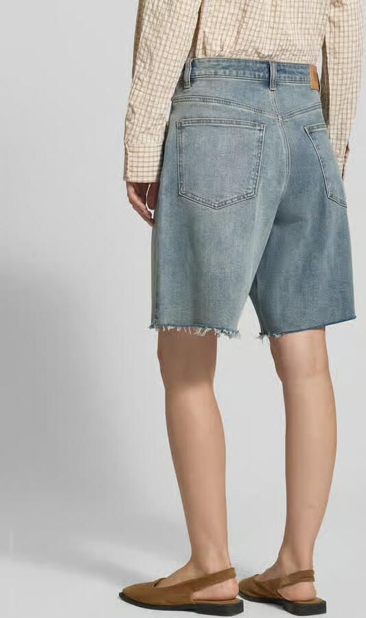 Gestuz Wide leg jeansshorts in 5-pocket-design - Foto 4