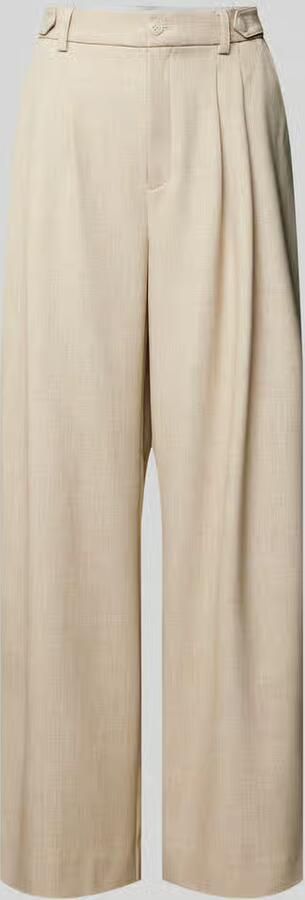 Gestuz Zwarte Wijde Pijp Broek met Zakken Beige Dames - Foto 11