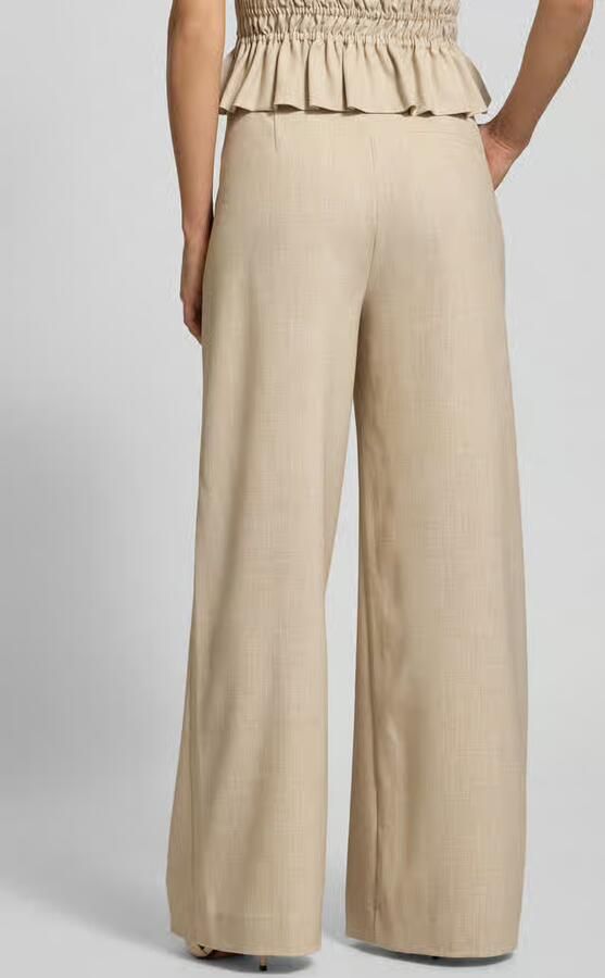 Gestuz Zwarte Wijde Pijp Broek met Zakken Beige Dames - Foto 10