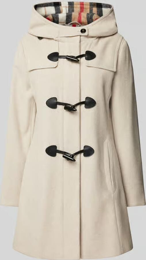 Gil Bret Capuchon Dufflecoat Wol Velours Toggle Beige Dames - Foto 6