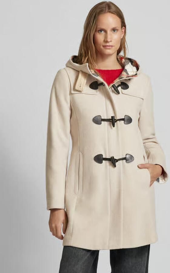Gil Bret Capuchon Dufflecoat Wol Velours Toggle Beige Dames - Foto 2