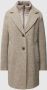 Gil Bret Afneembare Vest Halflange Jas Savannah Melange Beige Dames - Thumbnail 1