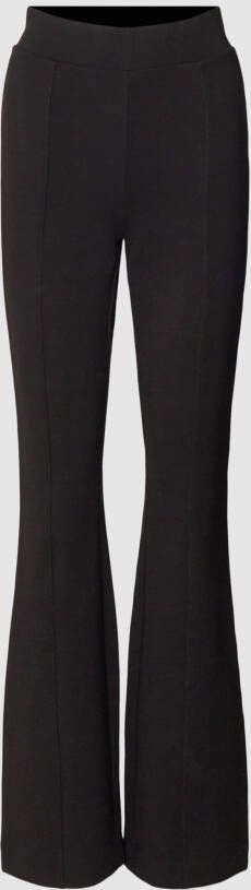 Gina Tricot Flared cut stoffen broek met deelnaden model 'LUNA'