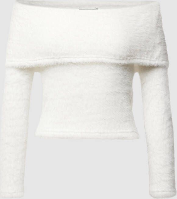 Gina Tricot Gebreide pullover in off shoulder-look model 'Fluffy'
