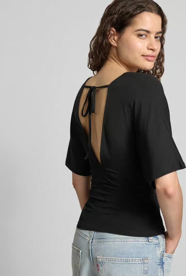 Gina Tricot Blouse van viscosemix met v-hals - Foto 2