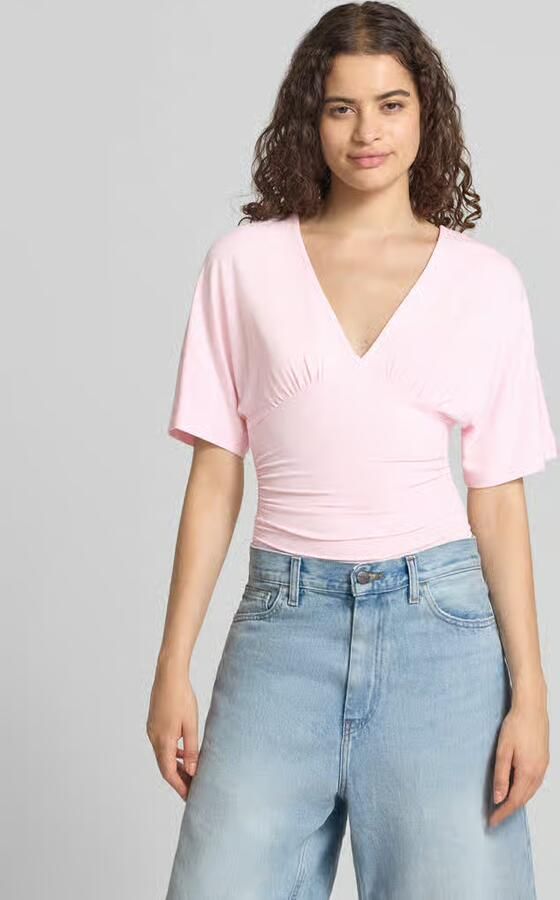 Gina Tricot Blouse van viscosemix met v-hals - Foto 3