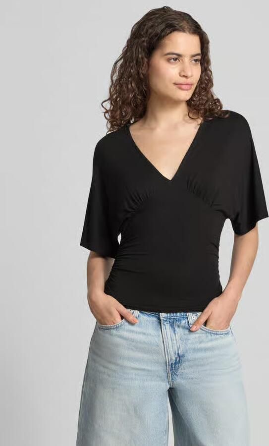 Gina Tricot Blouse van viscosemix met v-hals - Foto 3