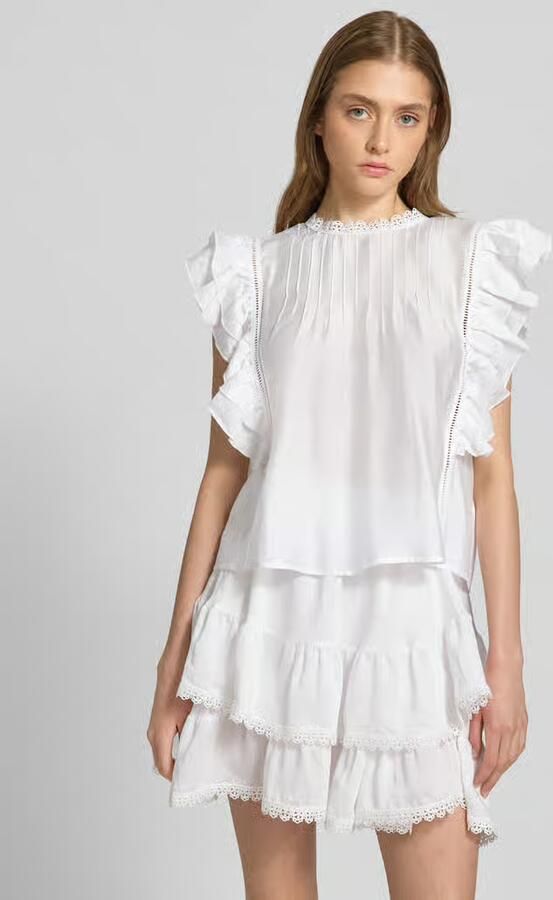 Gina Tricot Blouseshirt met volantmouwen - Foto 3