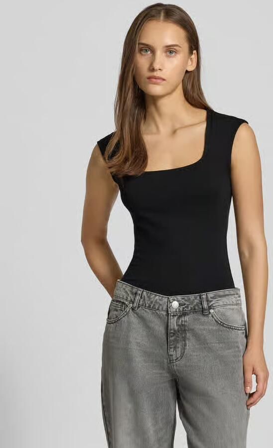 Gina Tricot Body met vierkante hals model 'Soft touch' - Foto 4