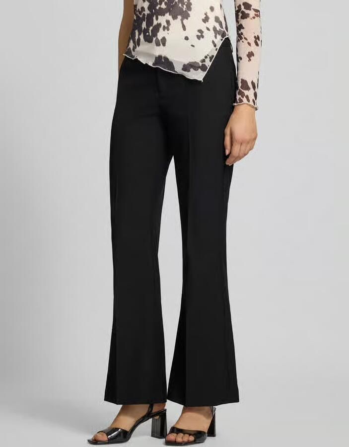 Gina Tricot Bootcut stoffen broek met persplooien - Foto 2