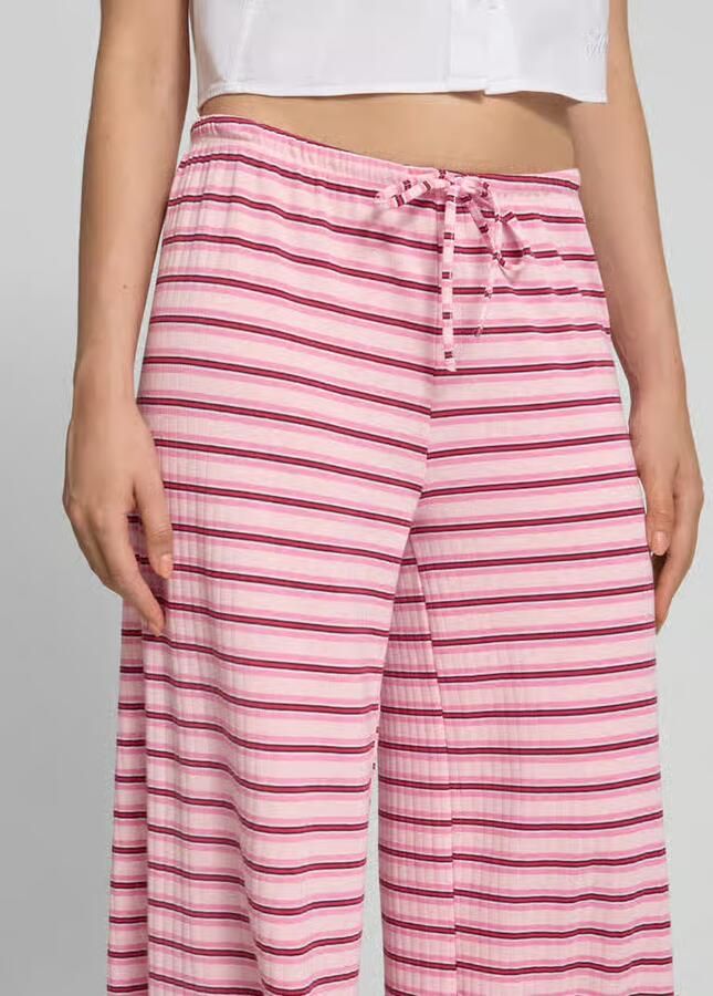 Gina Tricot Broek met streepmotief en tunnelkoord - Foto 2