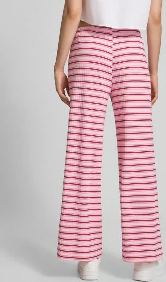 Gina Tricot Broek met streepmotief en tunnelkoord - Foto 4