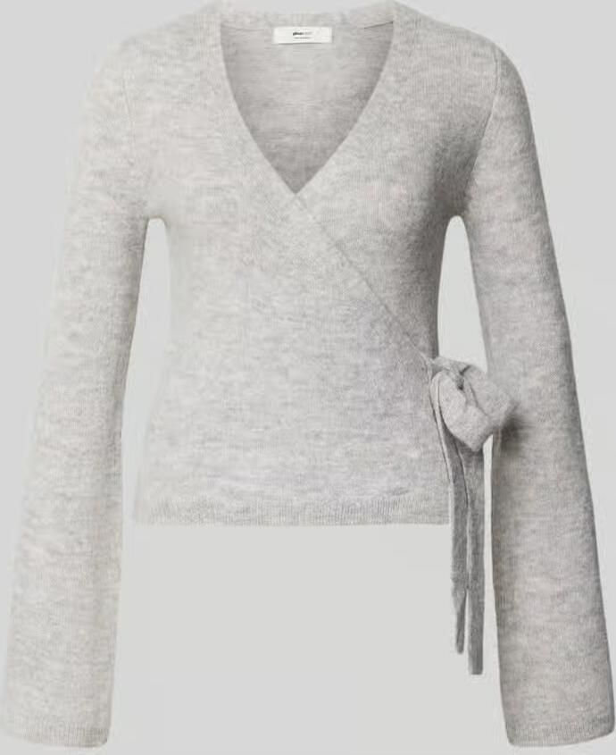 Gina Tricot cardigan in regular fit met wol in wikkellook