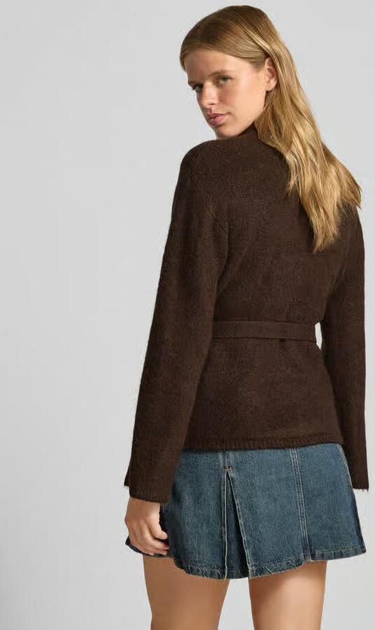 Gina Tricot Cardigan met wol en strikceintuur - Foto 3
