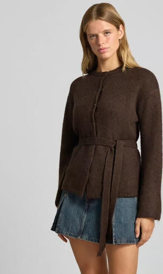 Gina Tricot Cardigan met wol en strikceintuur - Foto 2