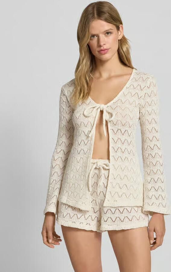 Gina Tricot Gebreid jack met trompetmouwen model 'Isadora' - Foto 2