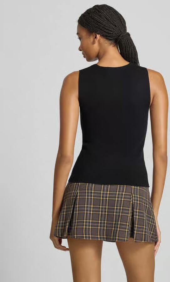 Gina Tricot Gilet in gebreide look