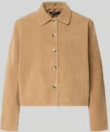 Gina Tricot Jack in leerlook met kentkraag model 'Trine'