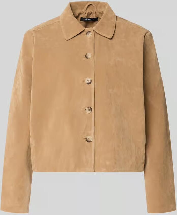 Gina Tricot Jack in leerlook met kentkraag model 'Trine' - Foto 2