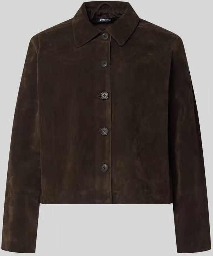 Gina Tricot Jack in leerlook met kentkraag model 'Trine' - Foto 2