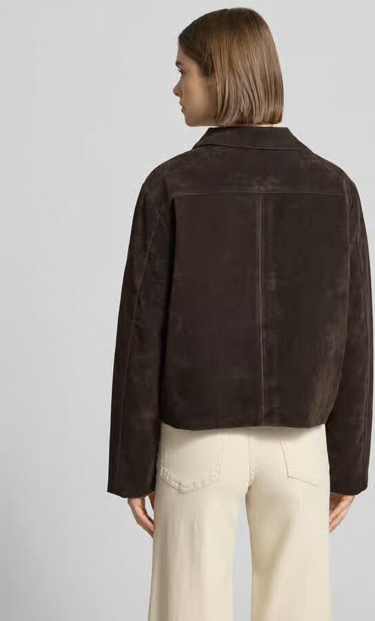 Gina Tricot Jack in leerlook met kentkraag model 'Trine' - Foto 4