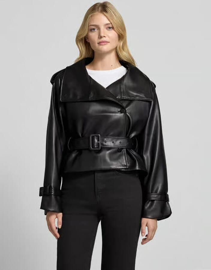 Gina Tricot Jack in leerlook met riem - Foto 2