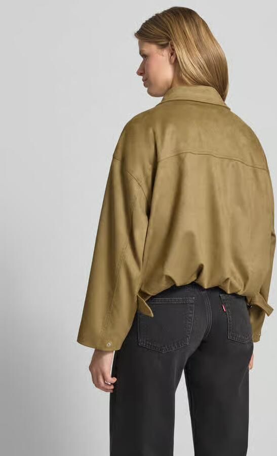 Gina Tricot Jack in leerlook met ritssluiting en steekzakken - Foto 3