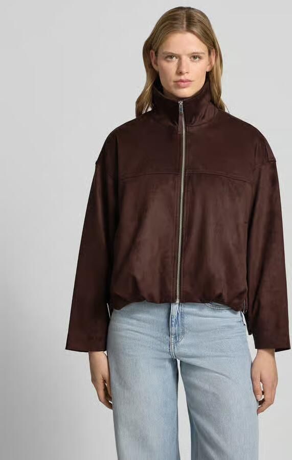 Gina Tricot Jack in leerlook met ritssluiting en steekzakken - Foto 2